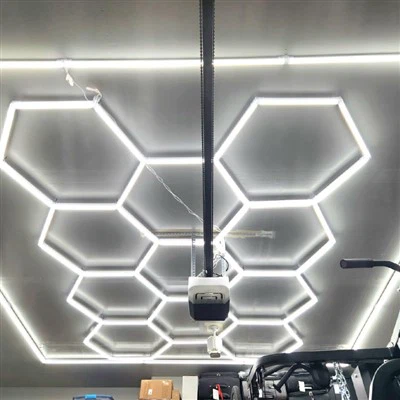 Lampu Dipimpin Heksagon Lampu Kedai Candelier Mewah